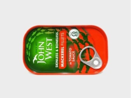 John West Mackerel Fillets in Tomato Sauce (125g)