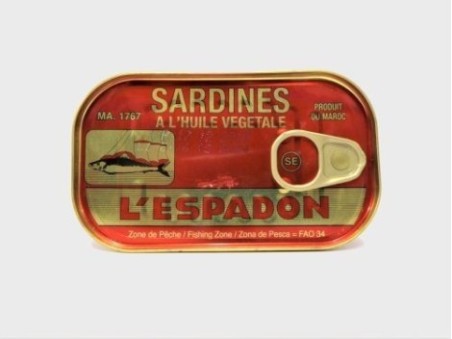 L'espadon Sardines in Vegetable Oil (125ml)
