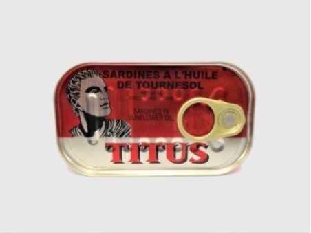 Titus Sardines in Sunflower Oil (125g)