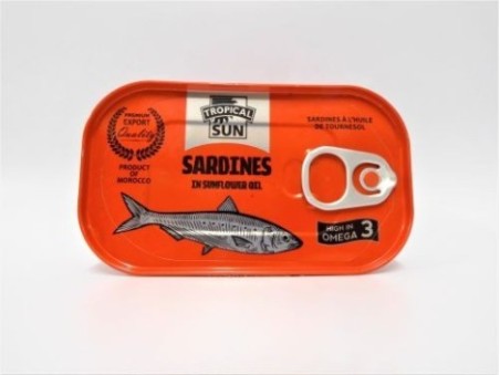Tropical Sun Sardines in Sunflower Oil (125g)
