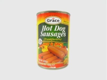 Grace Hot Dog Sausages Hot & Spicy (400g)