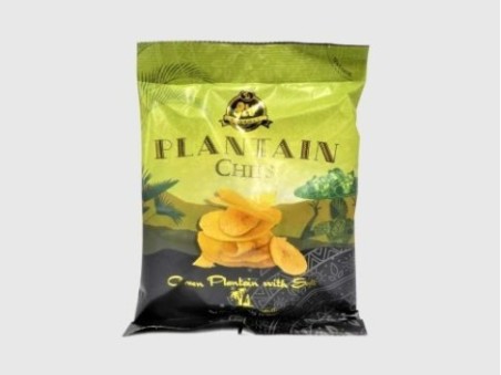 Olu Olu Green Plantain Chips with Salt (60g)