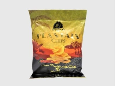 Olu Olu Green Plantain Chips with Chilli (60g)
