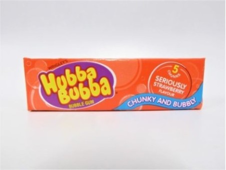 Hubba Bubba Strawberry (5 Chunks) (35g)