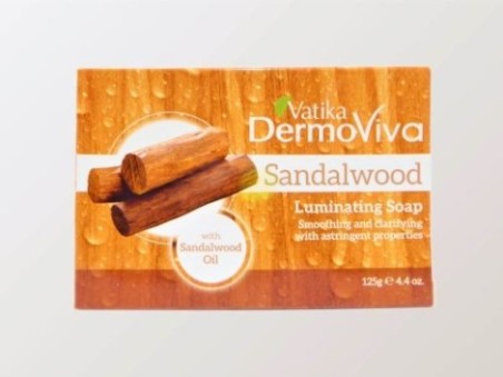 Vatika DermoViva Sandalwood Luminating Soap (125g)