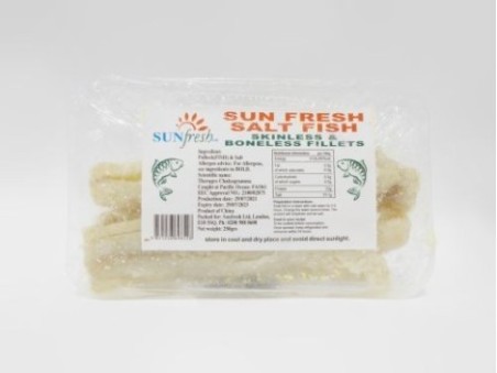 Sun Fresh Skinless & Boneless Salt Fish Fillets (250g)