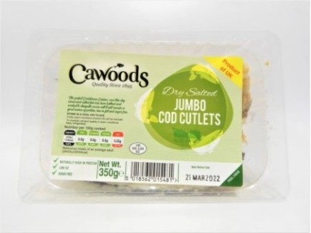 Cawoods Jumbo Cod Cutlets (350g)