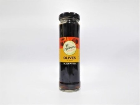 Cypressa Olives in Brine (Black Pitted) (142g)
