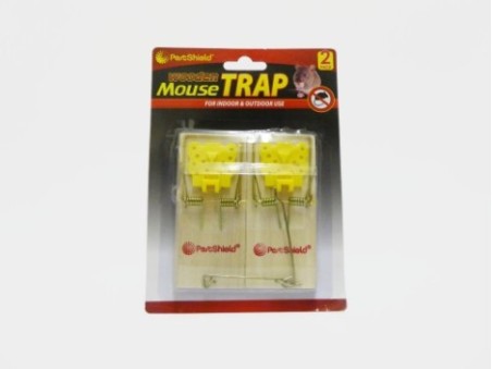 PestShield Wooden Mouse Trap (Pack of 2)